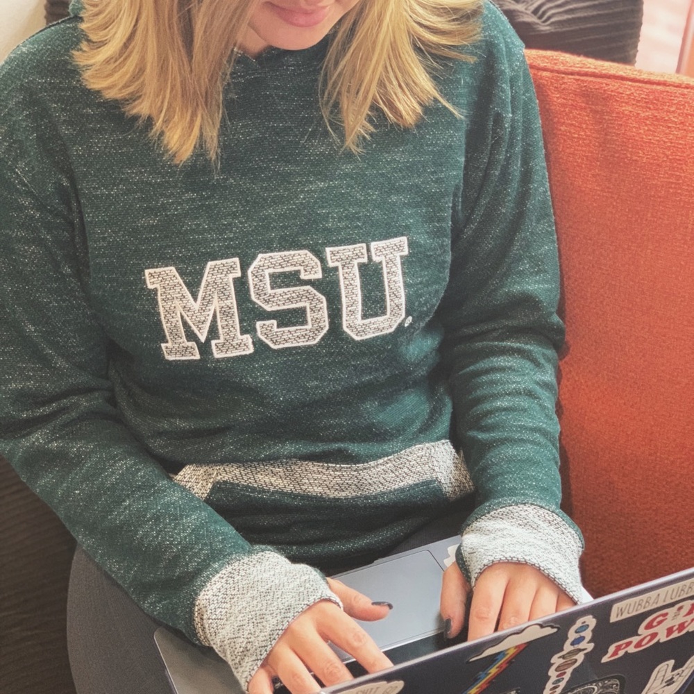 Nuyu oversized MSU hoodie